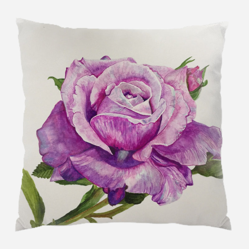 Coussin décoratif painting Winningham, Microsuède, Intérieur