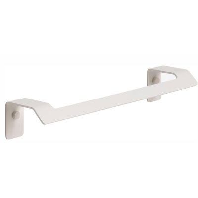 Porte-serviettes mince blanc mat 14 pouces.