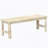 Backless Slatted Bench,Wood Outdoor Bench-990200924