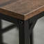 5-Piece Industrial Dining Table Set, Bar Table & 4 Stools Set, Space Saving for Pub & Kitchen, Black/Brown