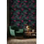 Papier peint floral mural décoratif contemporain foncé-2144729210