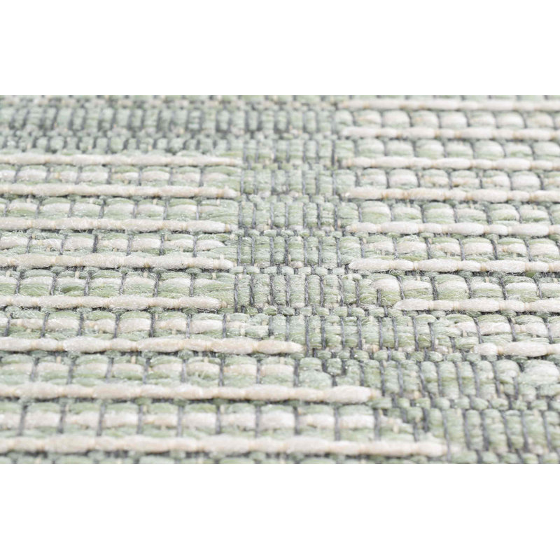 Clairvaux Rectangle Geometric Hand Woven Indoor / Outdoor Area Rug, Rectangle 80 x 150cm