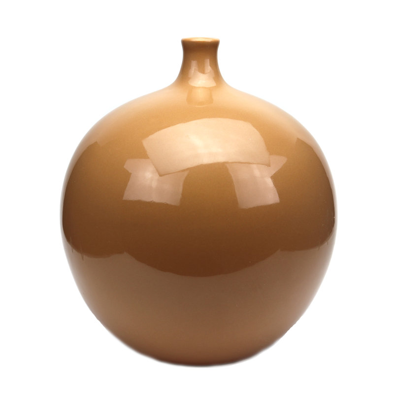 Claudia Handmade Ceramic Table Vase, Taupe