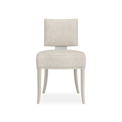 Reserved Seating Sateen Upholstered Side Chair