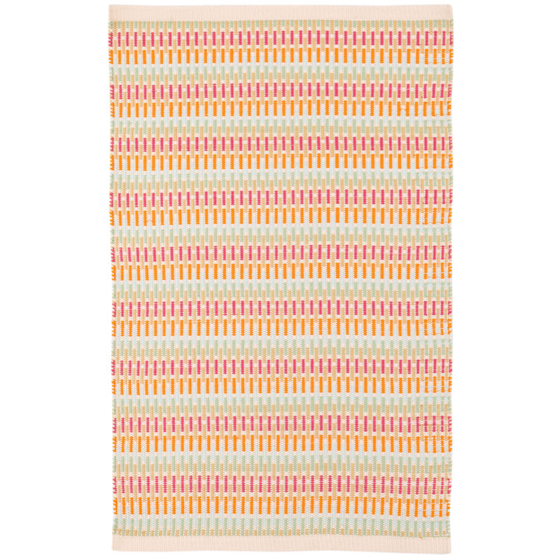 Candy Stripe Multi Handwoven Indoor/Outdoor Rug, Rectangle 2' x 3'