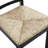 Solid Wood Farmhouse Style X-Back Dining Chair With Woven Seat-924601932-924601934