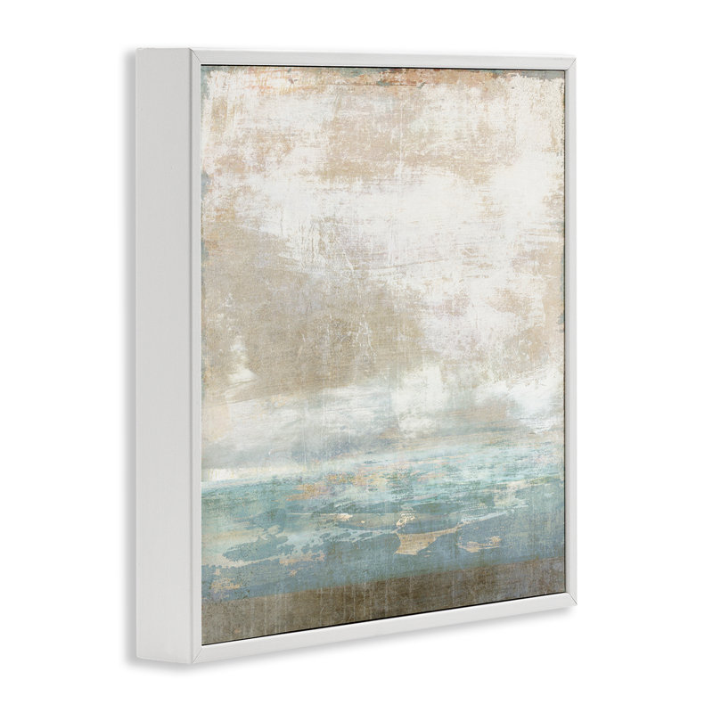 Art giclée encadré Stupell Industries rustique bleu beige par Suzanne Nicoll, H 24 po x l 24 po, Blanc