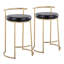 Tabouret de comptoir rond 26 po Ernestine-86192880-86192879