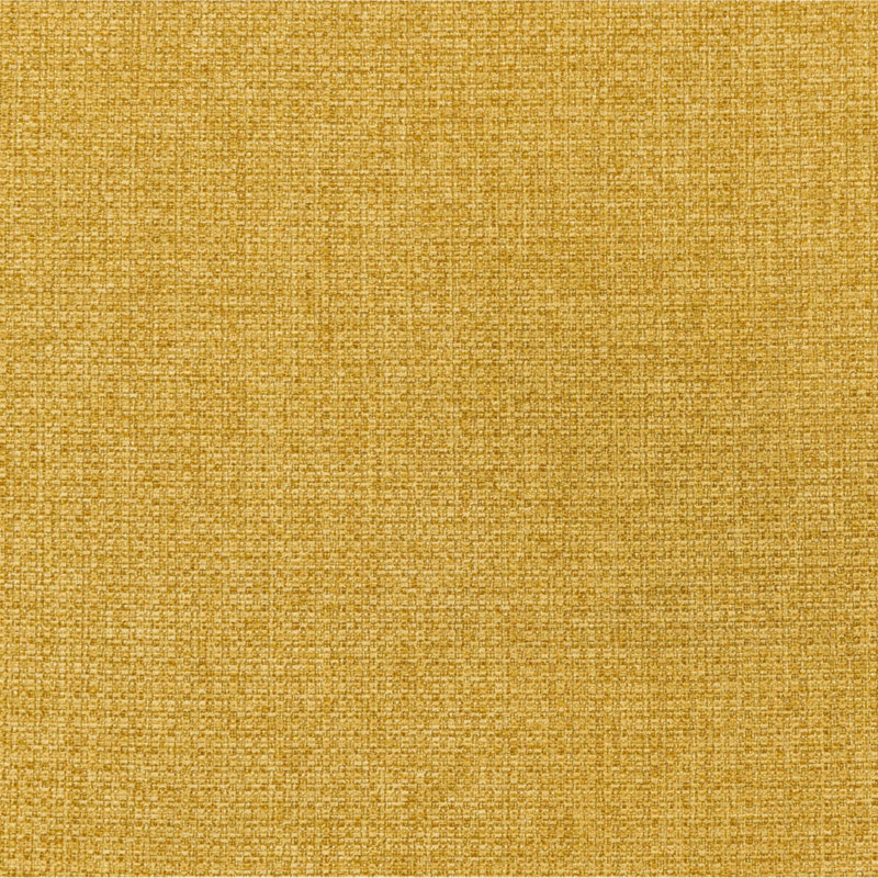 Banc d'appoint capitonné en tissu jaune moutarde