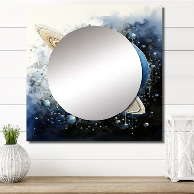 Loucas - Our Solar System Square Mirror Wall Decor For Bedroom