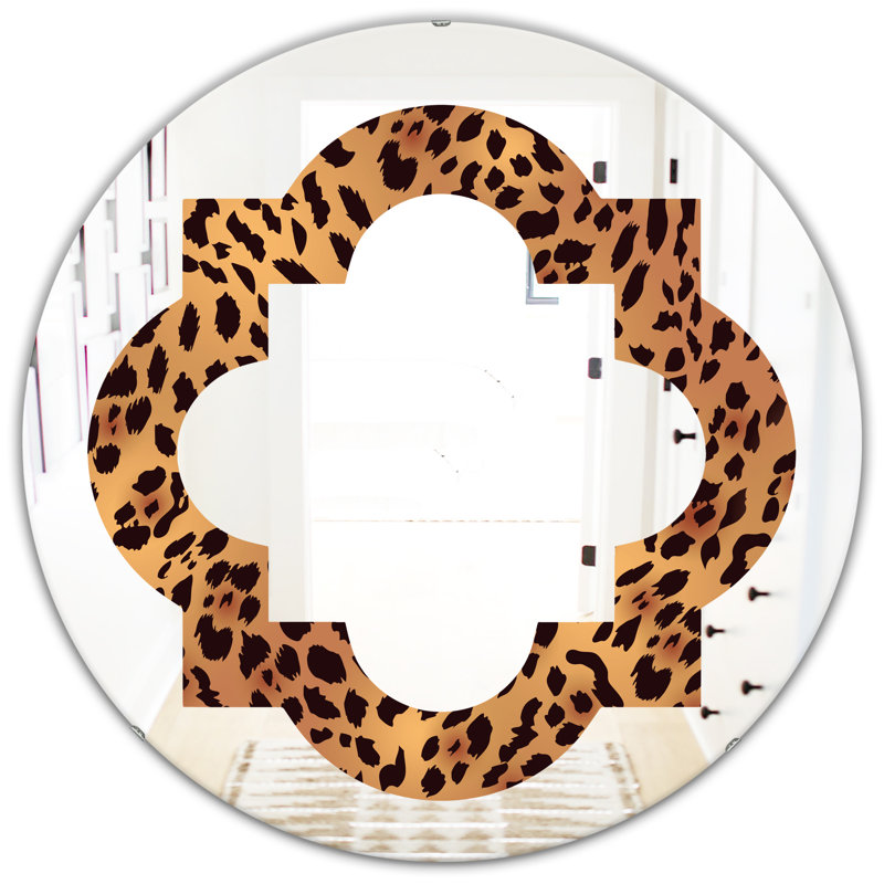 Miroir mural Leopard Fur Safari III, H 31,5 po x l po