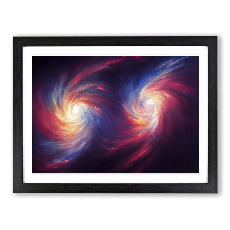 Colourful Cosmos Vol.2 - Single Picture Frame Print, Black, 46cm H x 64cm W x 2cm D