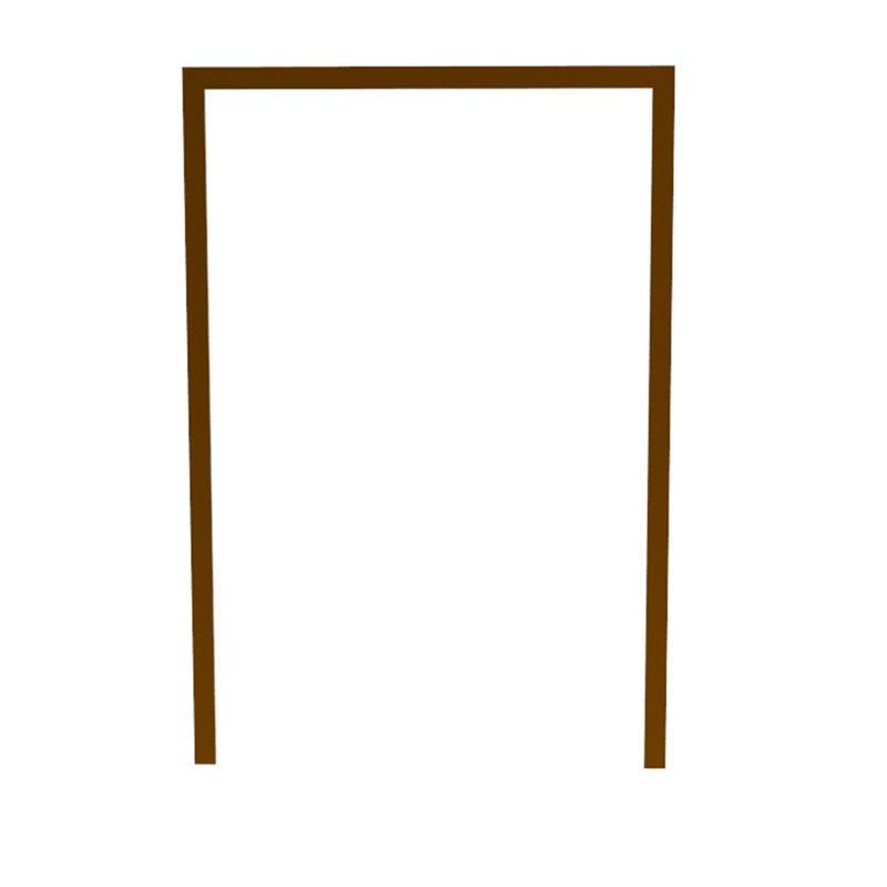 Fixtureisplays® pré-commande seulement porte d'entrée double rectangulaire en bois 68,4 x 97,8 x 0,75 po - porte d'entrée extérieure 15912