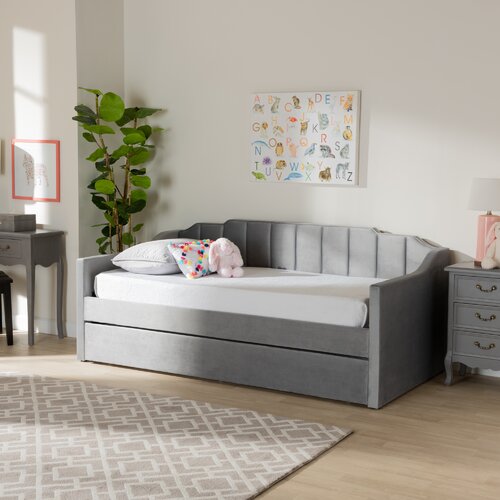 Willa Arlo Interiors Ailish Upholstered Daybed with Trundle & Reviews ...