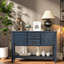 Buffets et commodes spacieux, console rustique en bois MDF pour la cuisine