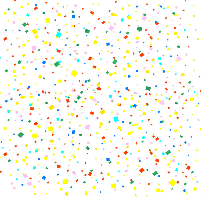 Confetti - Wrapped Canvas Print, 122cm H x 122cm W