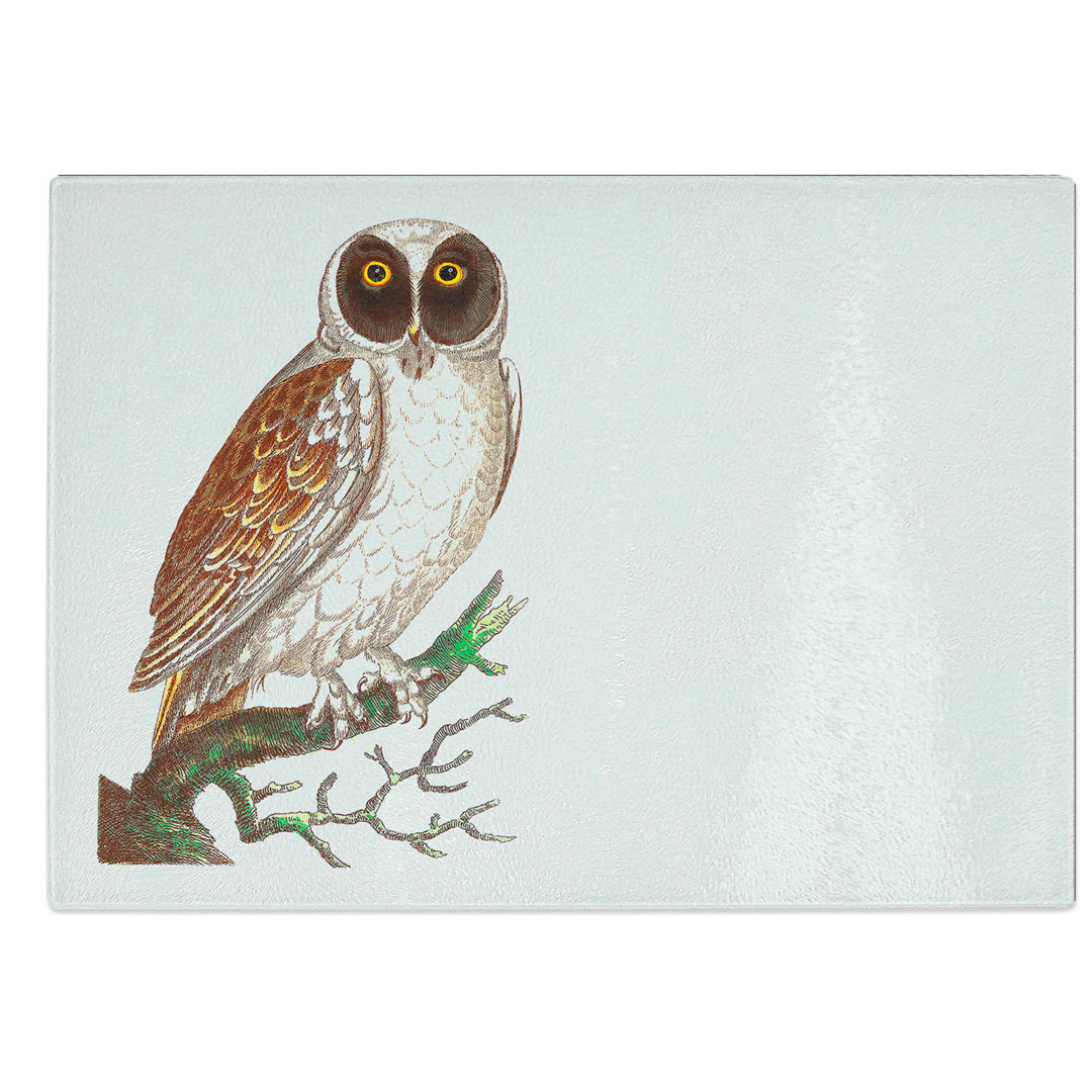 Glass Masked Owl by George Shaw Chopping Board