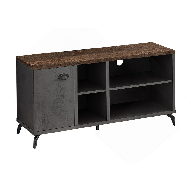 Meuble télé polyvalent avec rangement, idéal pour le divertissement multimédia, convient au salon, à la chambre à coucher et à divers espaces domestiques
