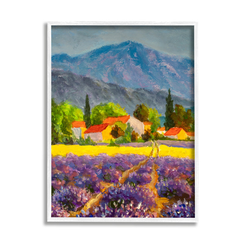 Conception d'art sur toile Stupell Industries Lavender Field Landscape par Valery Rybakow, H 30 po x l 24 po x P 1,5 po