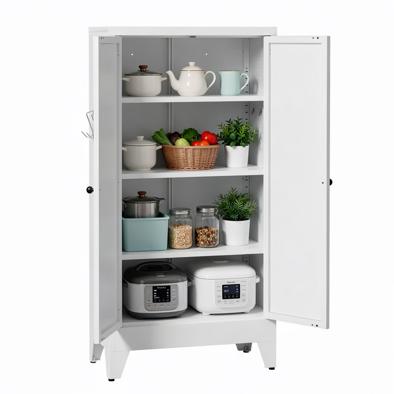 Armoire de rangement en métal H 47,3 po x l 23,7 po x P 11,9 po