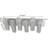 Modern Crystal Chandeliers 6 Lights Led Flush Mount Ceiling Light 20.4" Large Rectangle Chandelier Ceiling Lighting Fixture For Living Room Bedroom (Cool)-469286928