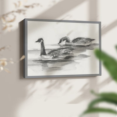 Geese Study II -Framed Print - Restickable
