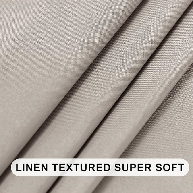 1 Panel Valance Curtains for Living Room, Kitchen Valance for Windows, Basement Window Curtains, 42 X 12 Inch, Taupe