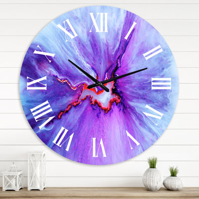Waves Epoxy ResIn Art II - horloge murale moderne