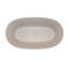Baignoire de trempage autoportante 51 pouces à surface solide beige avec bonde escamotable-132406521