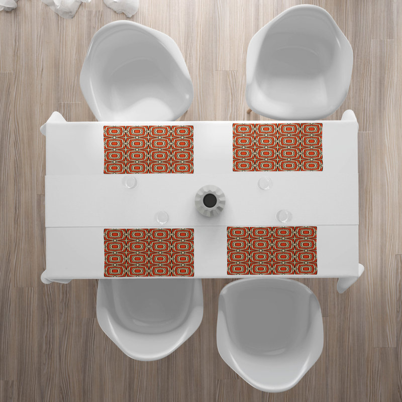 Polyester Abstract Rectangle Placemat