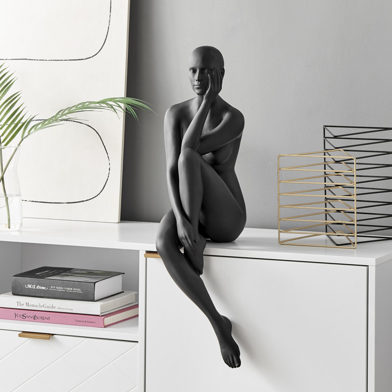 People Figurines & Sculptures, Matte Black