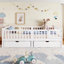 Lit plateforme simple TG avec garde-corps pleine longueur, lit plateforme pour enfants avec tiroirs de rangement, tête de lit enfantine et mignonne-784803795