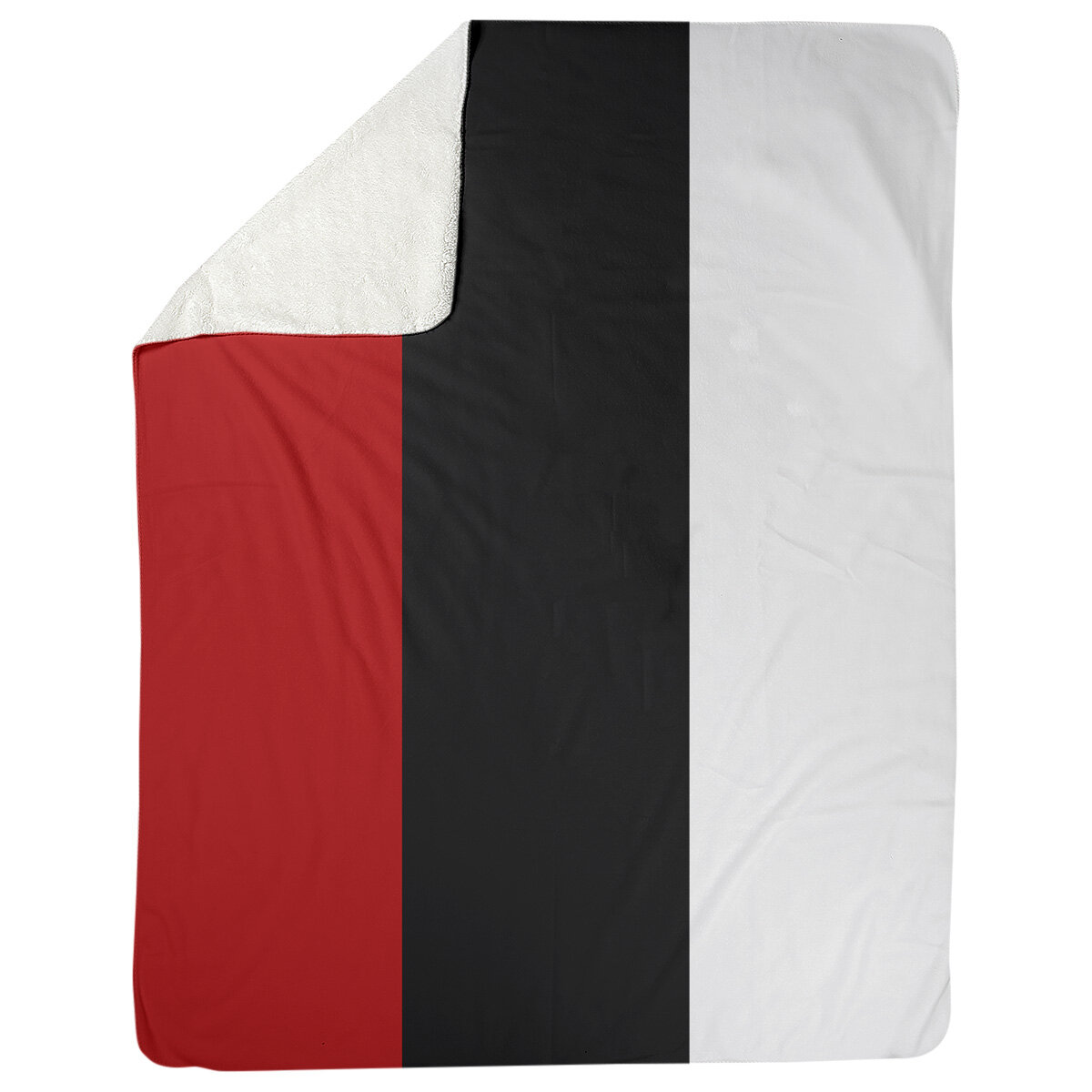 Louisville Fleece Blanket East Urban Home Color: Red/White, Size: 50 W x 60 L