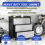 Armoire de rangement en métal à 3 tiroirs avec roulettes - Organisateur robuste pour garage, bureau, maison. Noir et gris L 29,7 po x P 17,03 po. H 34,01 po. Fabrication. 360 roues mobiles. Compartiments spacieux.