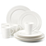 Lenox Tin Can Alley Four Degree 12 Piece Bone China Dinnerware Set, Service for 4