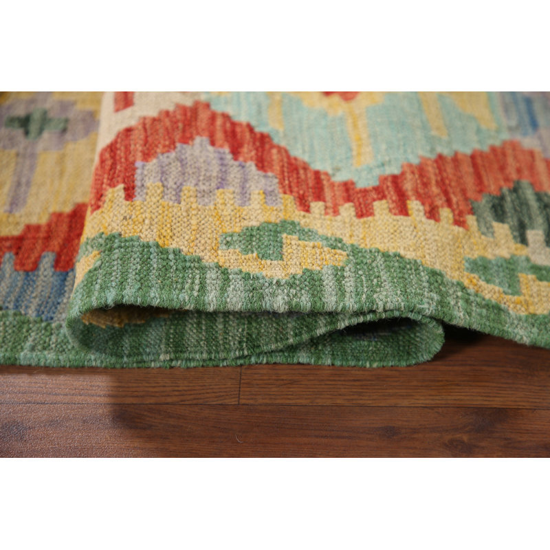 Tapis de couloir géométrique Kilim