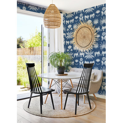 Maravilla Tropical Elephant Luxury Wallpaper
