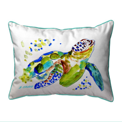 Baby Sea Turtle Outdoor Rectangular Pillow Cover & Insert