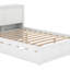Lit plateforme avec rangement et tablettes gigognes-342305682