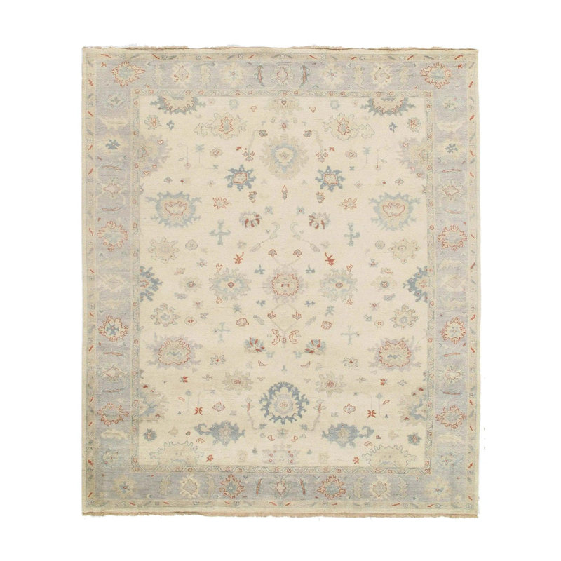 Oriental Area Rug in Ivory