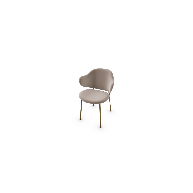 Chaises Holly, Bronze mat, Sable de Venise