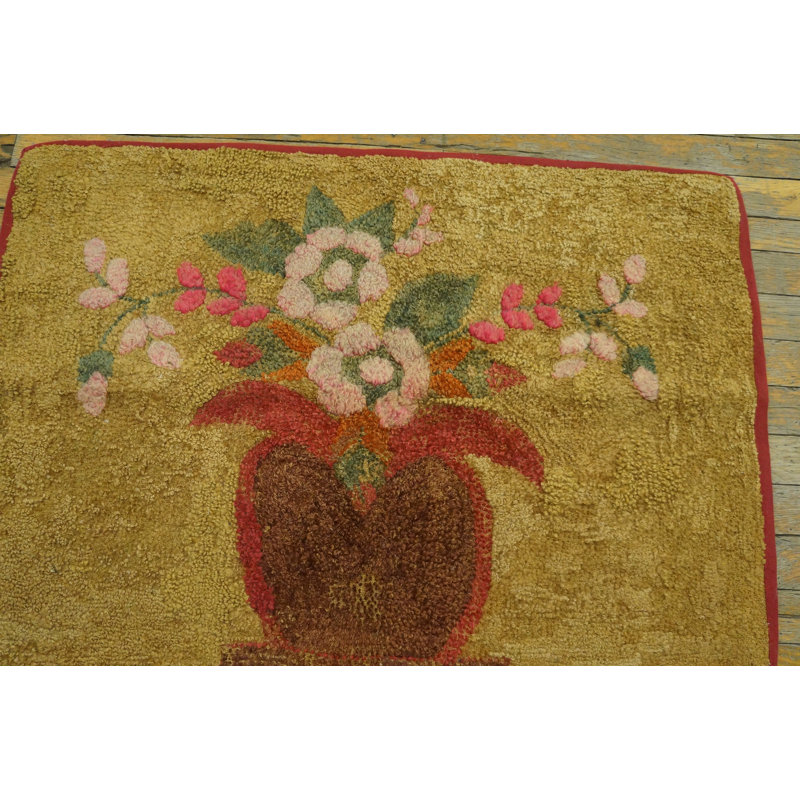 Jute / Sisal Floral Area Rug
