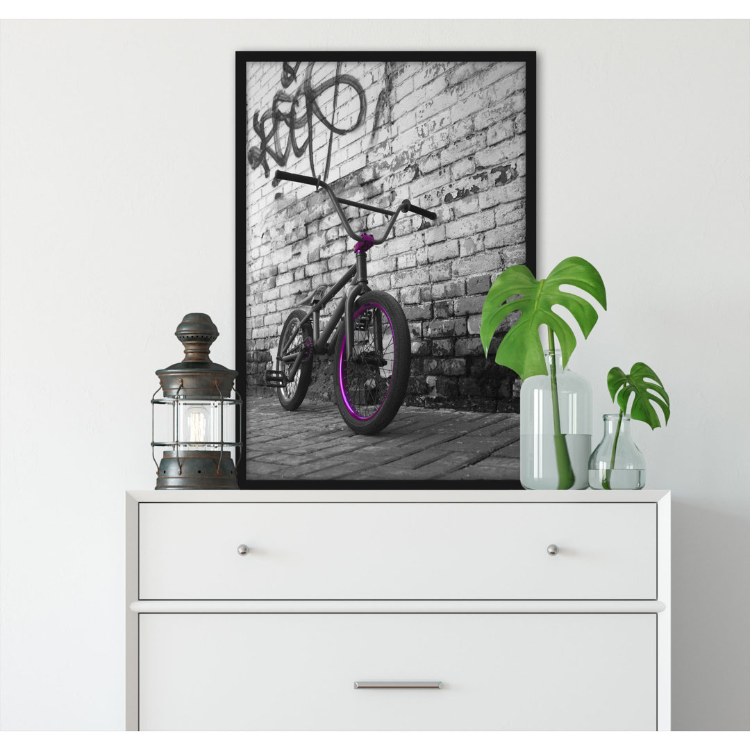 Gerahmtes Poster BMX Bike