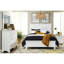 Table de chevet 2 tiroirs dans la chambre à coucher, style transitionnel en bois blanc, table de chevet en bois pour le style, rangement-116822002