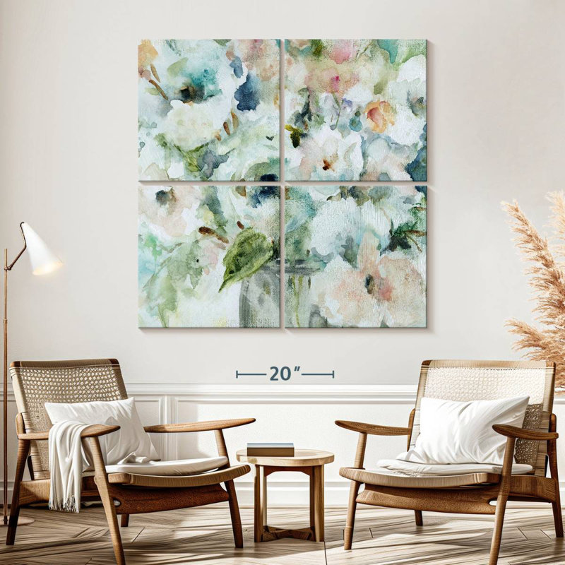 Avery Blooming Softly, 57" H x 57" W