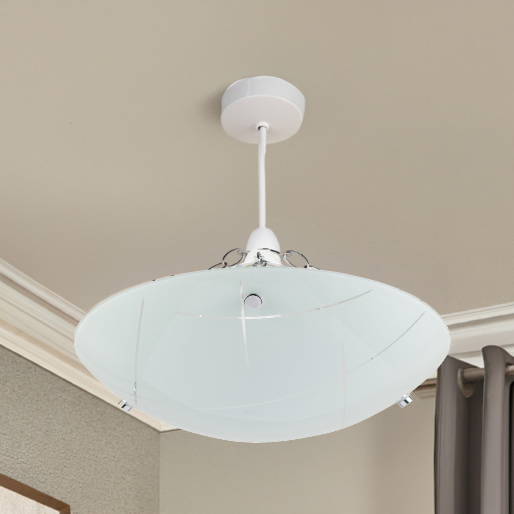 Linear 35cm Glass Bowl Ceiling Pendant Shade