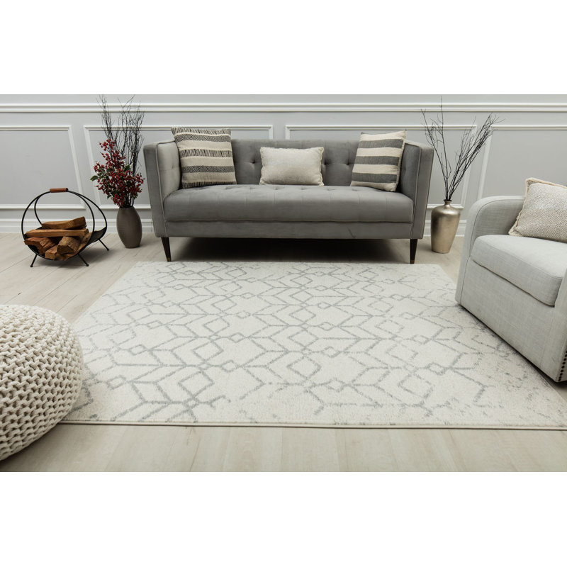 Tapis ivoire Knox Tribal Illuminated, Rectangle 8 pi 3 po x 10 pi