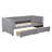 Twin Size Upholstered Daybed with Ergonomic Backrest and Dual Storage Drawers, Perfect for Modern Comfort and Organization.-1234571033