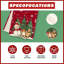 Hiver rouge bonhomme de neige bonhomme de pain d'épice, arbre de Noël, chemin de table, décoration de table pour la fête, cuisine, salle à manger, décor de vacances, 13 x 72 pouces
