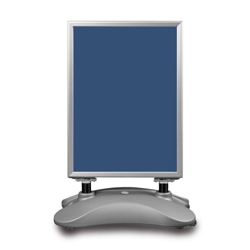 Graziela Pavement Sign With Snap Frame - Hampton A1, Silver